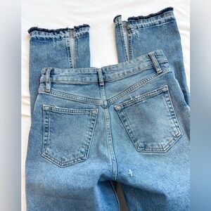 Free People Split Hem Jeans